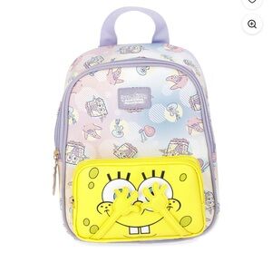 SpongeBob Squarepants Women N s 10.5 Inch Mini Adjustable Strap Backpack New